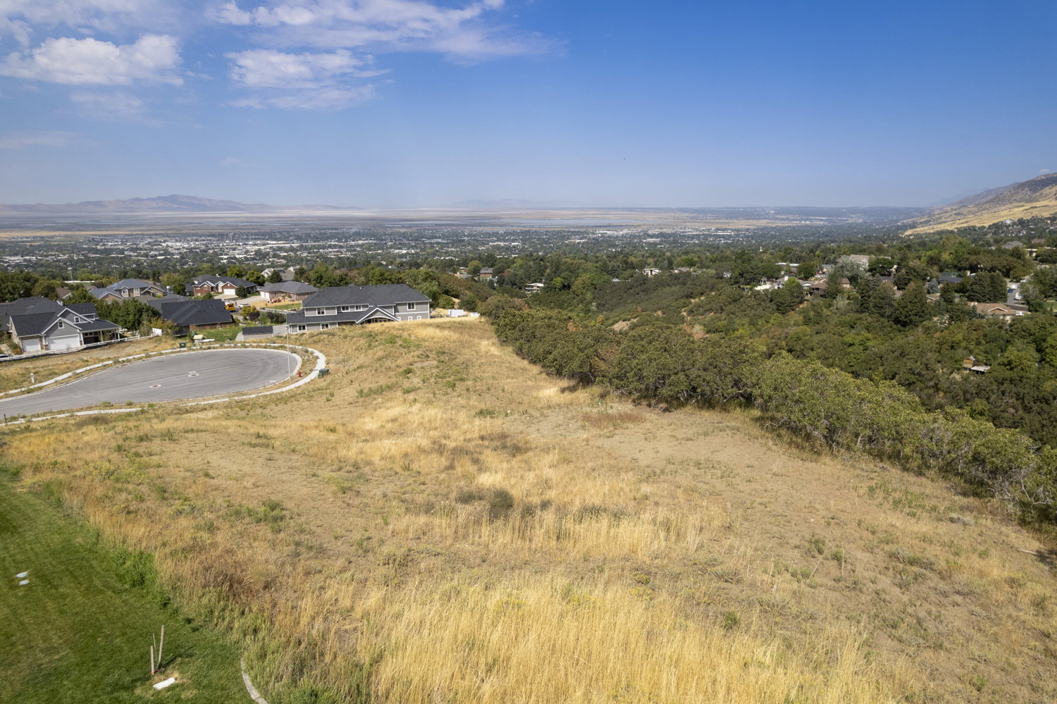 View looking west