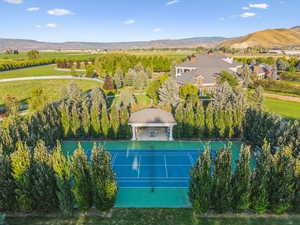 Drone / aerial view of mountains