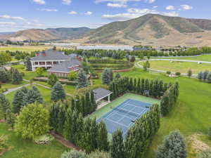 Aerial view of mountains