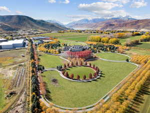 View of rural area with a mountain backdrop