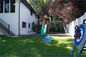 View of play area with stairs