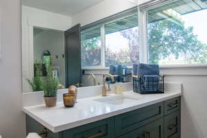 Bathroom featuring vanity