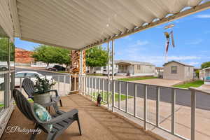 View of patio featuring a residential view