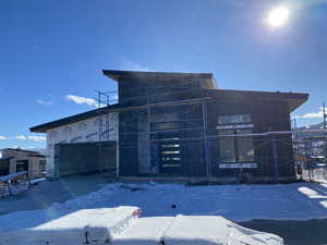 Snow covered property