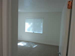 Unfurnished room featuring baseboards and carpet flooring