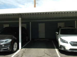 Garage with covered parking