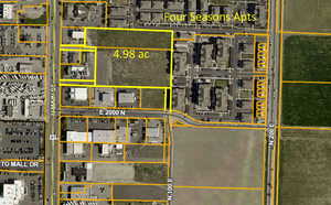 Map / location with property boundaries highlighted