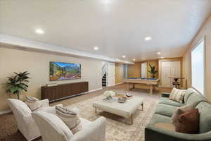 Virtually staged photo