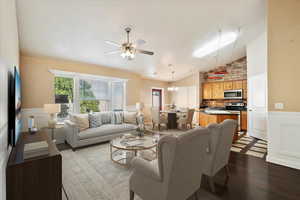 Virtually staged photo