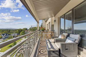 Balcony with a sunroom