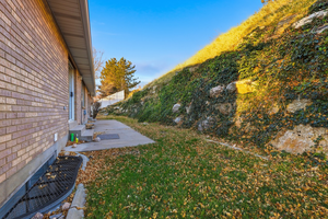 View of yard with a patio area