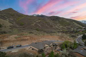 View of mountain background
