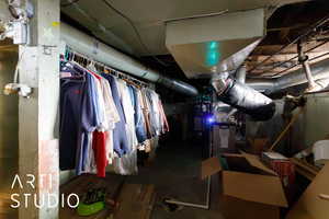 View of unfinished below grade area