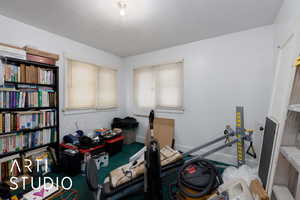 View of carpeted office space