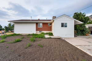 View of front of property featuring board and batten siding