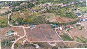 Aerial view of property's location featuring property boundaries highlighted