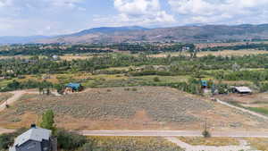 View of rural area with a mountainous background