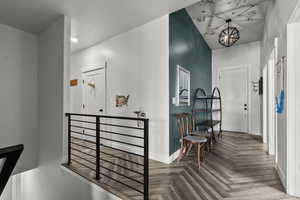 Hall with baseboards