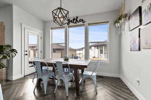 Dining room featuring baseboards