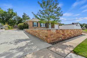 Ranch-style house featuring brick siding and Huge RV Parking