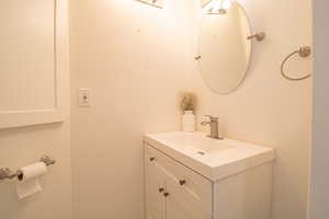 Half bath with vanity