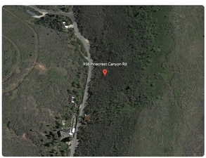 Aerial map of property and surrounding area