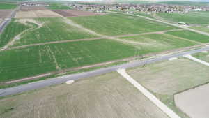 View of rural area featuring rows of crops