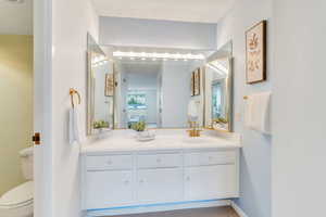 Bathroom featuring vanity