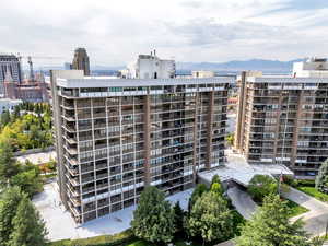 View of apartment building / complex with a mountain view