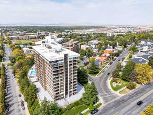 View of urban area featuring a mountain backdrop