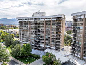 View of apartment building / complex with a mountain view