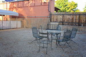 View of patio featuring outdoor dining space