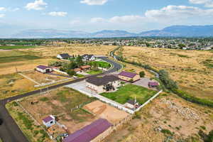 View of rural area with a mountain backdrop