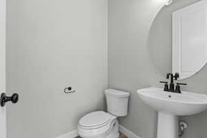 Bathroom with baseboards