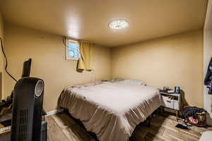 Bedroom featuring light wood finished floors