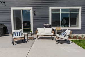 View of patio / terrace with a grill