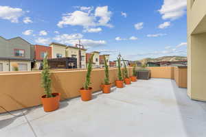 View of patio / terrace featuring a residential view