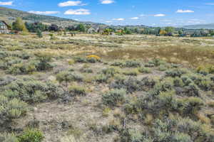 Mountain view with rural landscape
