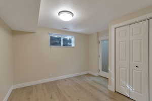 Bedroom 1 in basement