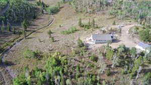 Aerial view of property and surrounding area