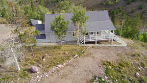 View from above of property