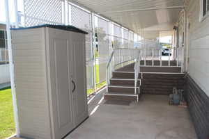 View of patio & deck