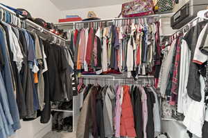 View of spacious closet