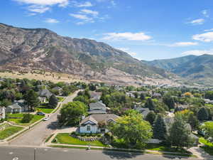 Mountain view with nearby suburban area