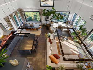 Dining area with healthy amount of natural light