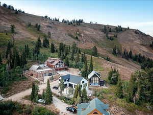 View from above of property