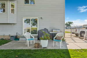 View of patio / terrace with a gate and grilling area
