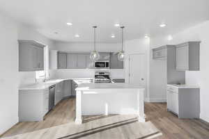 KITCHEN HAS LOTS OF CABINETS W/ A CORNER PANTRY! STAINLESS STEEL APPLIANCES & GAS RANGE! (PICTURE OF PREVIOUS BUILT HOME-COLORS AND MATERIALS MAY VARY)