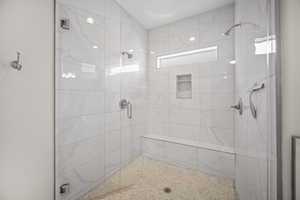 Full bath with a stall shower