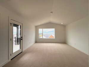 Owner's Suite with vaulted ceiling